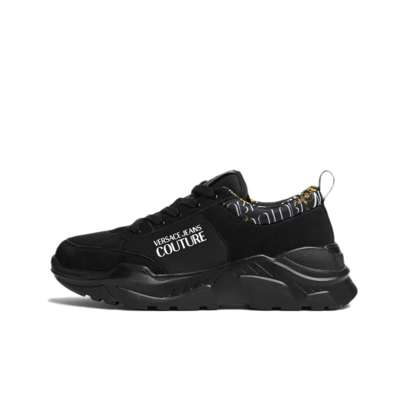 VERSACE JEANS Couture Versace Low Top Sports Casual Shoes Men's Black-0