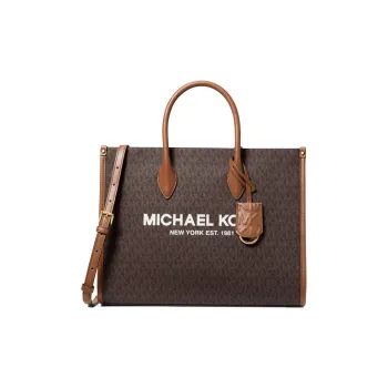 MICHAEL KORS Artificial Leather Shoulder Bag Crossbody Bag Handbag Medium Size Women's Dark Brown