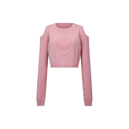 Girly Fancy Club Sweaters Women's Smoky Pink