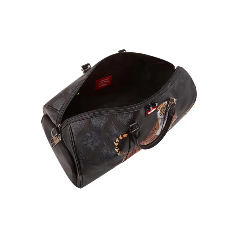SPRAYGROUND PVC Boarding Bag Travel Bag Shoulder Bag Crossbody Bag Handbag Large Size Unisex Black-4