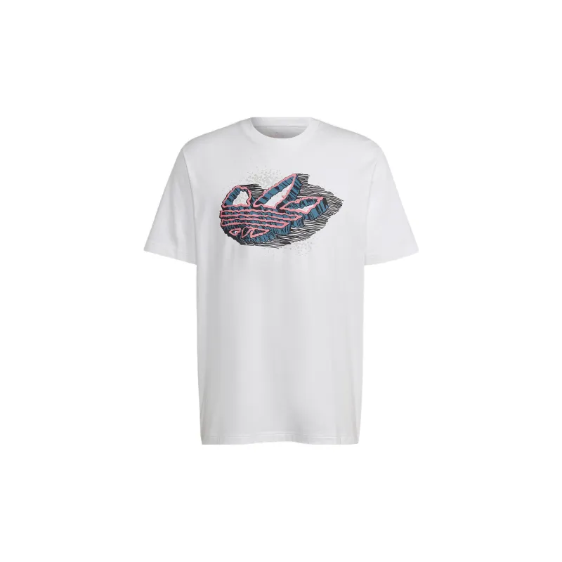 Adidas Originals Rekive SpeedTrefoil Graphic T-Shirt Men's White-0