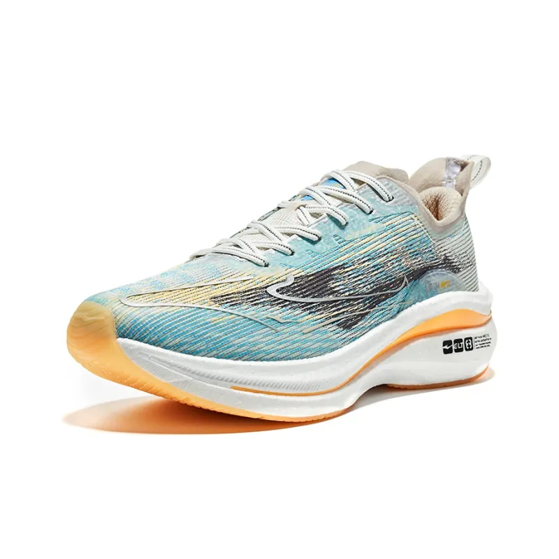 Erke Dust Pro Qi Running Shoes Men's Microcrystal White Iron Man Gray-2