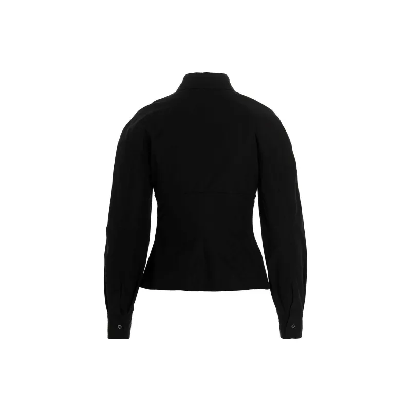 Alexander McQueen Puff Sleeved Bustier Shirt-1