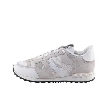 Valentino Rockrunner Sports Casual Shoes Men's Gray White