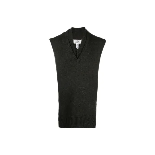 Maison Margiela Vests Unisex Black