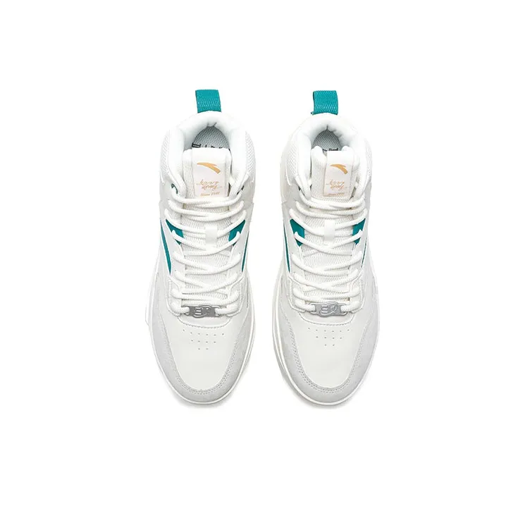 Anta Life Collection Wear-resistant And Lightweight Low-Top Skateboard Shoes Men's White Green-3