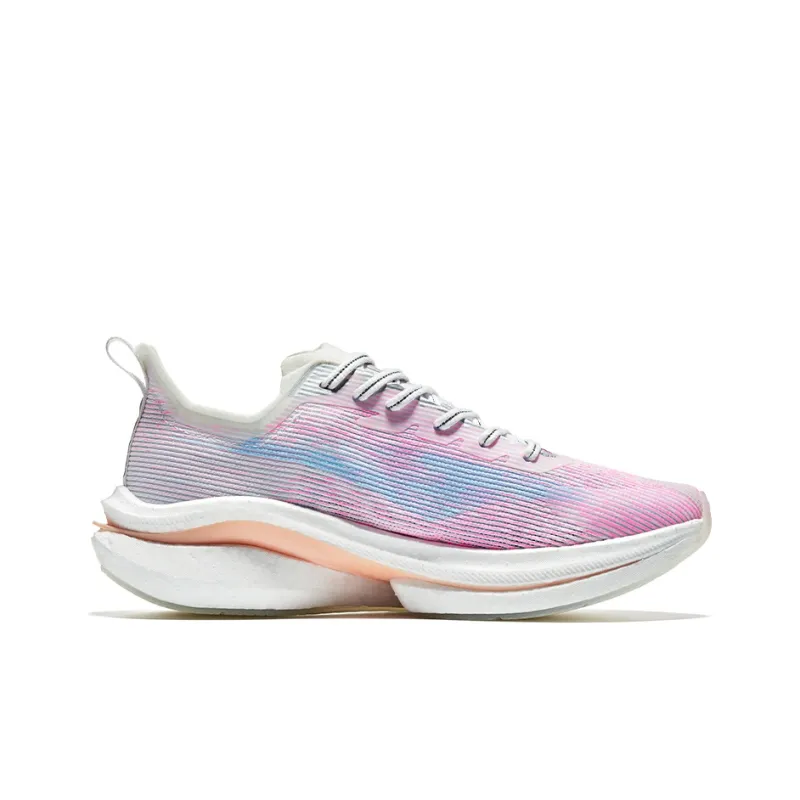 Erke Dust Pro Qi Wear Resistant Low Top Running Shoes Women's White Blue-1
