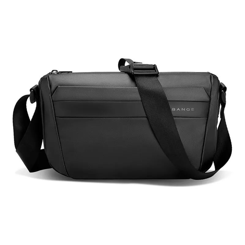 BANGE Cell Phone Pouch Shoulder Bag Crossbody Bag Men's Black/Gray-4