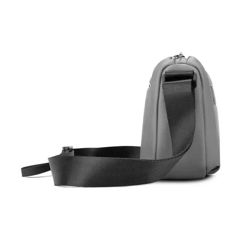 BANGE Cell Phone Pouch Shoulder Bag Crossbody Bag Men's Black/Gray-7