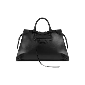 Balenciaga Neo Classic Grain Calfskin Handbag Large Size Women's Black