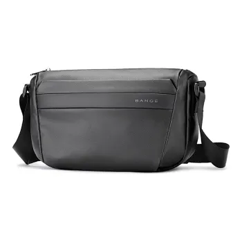 BANGE Cell Phone Pouch Shoulder Bag Crossbody Bag Men's Black/Gray