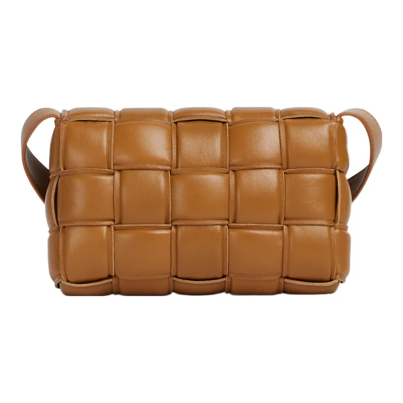 Bottega Veneta PaddedCASSETTE Sheepskin Pillow Bag, Shoulder Bag, Crossbody Bag Trumpets Women's Brown-1