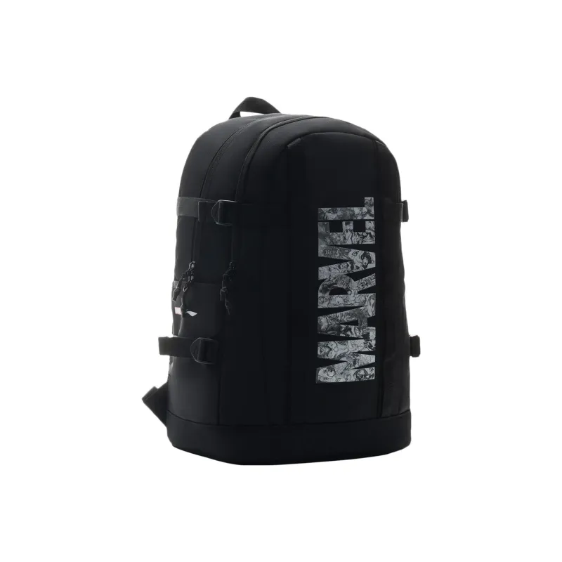 LiNing Marvel, Collaboration Fabric Backpack Regular Unisex Black-1