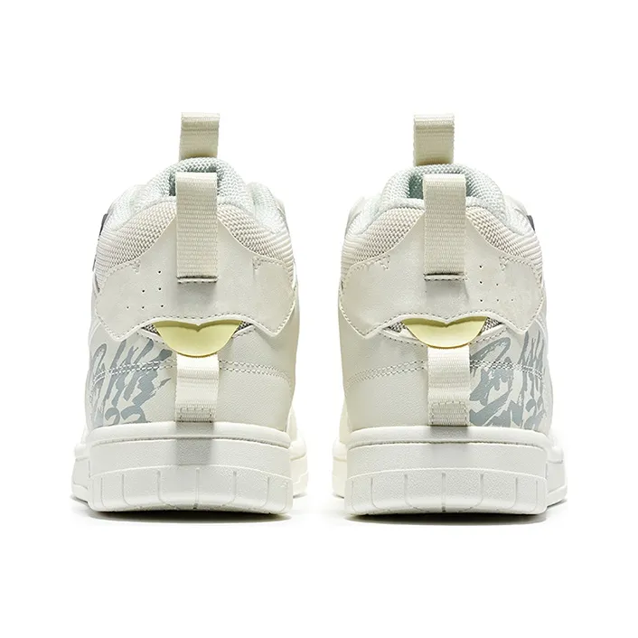 Erke No Double Collection Anti Slip Wear Resistant Skateboard Shoes Women's White Purple-3