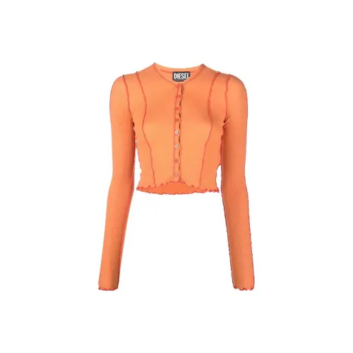 DIESEL Cashmere Sweaters Women's Orange