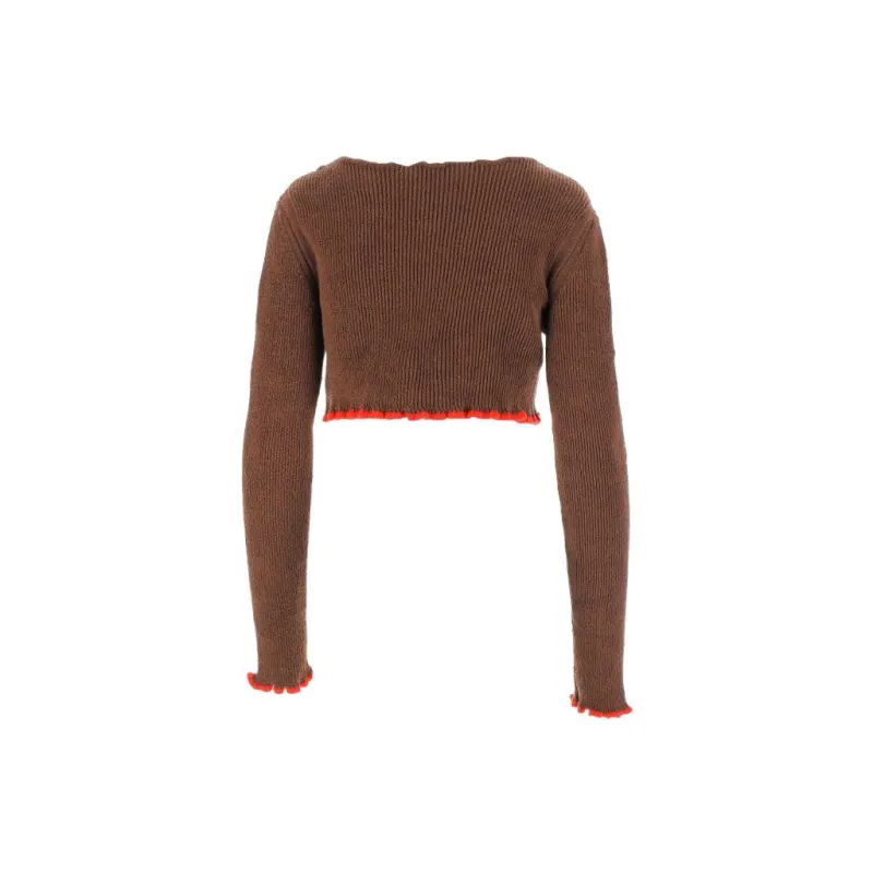 Jacquemus La Maille Santon Cropped Jumper-1
