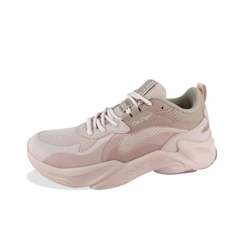 361° Breathable Low Top Running Shoes Women's Nude Pink-2