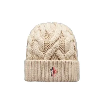 Moncler Wool Beanies Women's Khaki