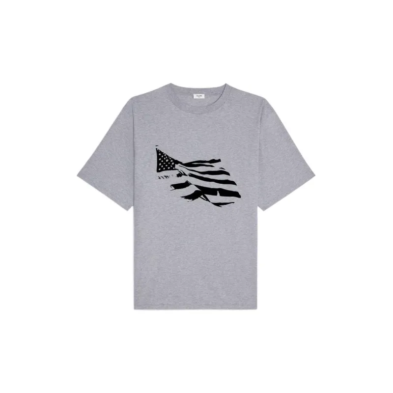 CELINE T Shirts Men Gray-0