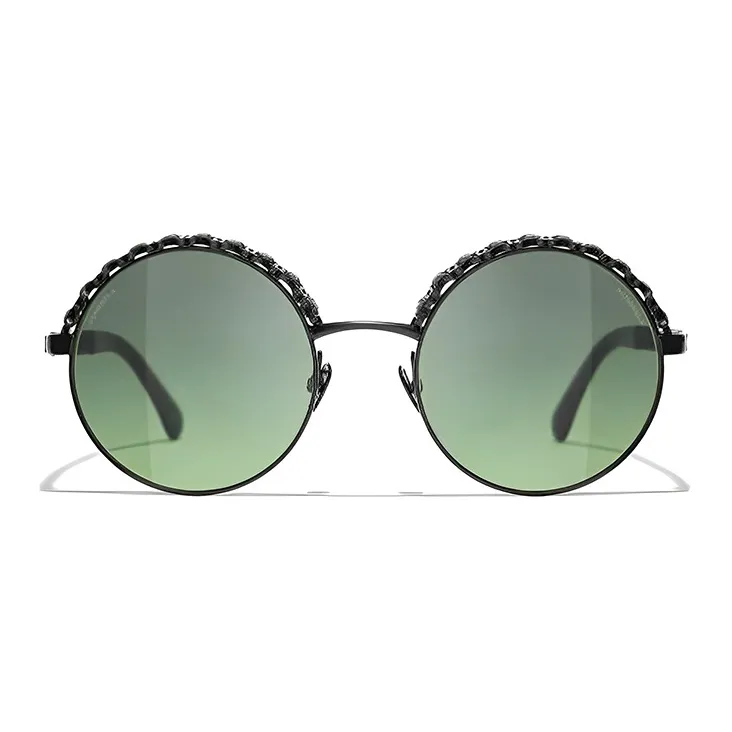 CHANEL Alloy Frame Round Sunglass Women's-0