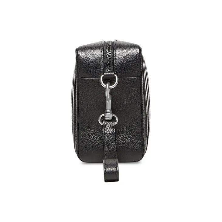 Balenciaga Grained Calfskin Toiletry Bag Men's Black-3