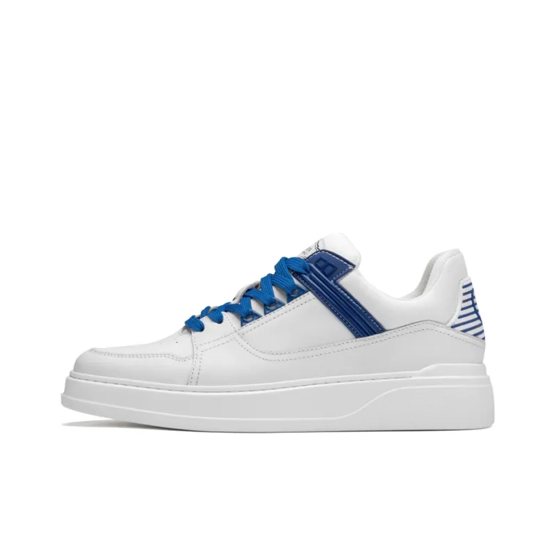 ROBERTA DI CAMERINO Height Increasing Skateboard Shoes Men's White Blue-0