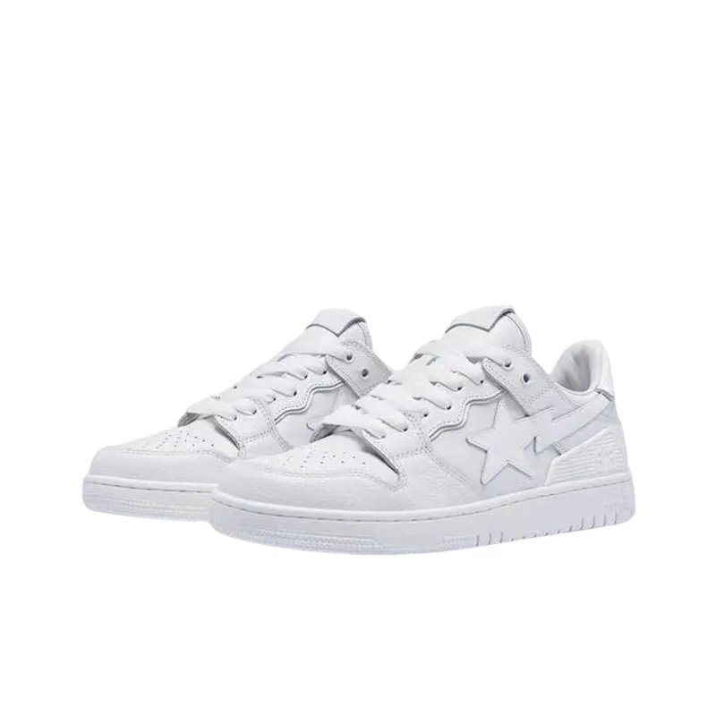 BAPE A BATHING APE Bape SK8 Sta Triple White Patent Leather Sta Logo-2