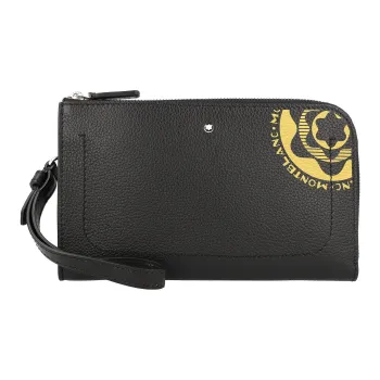 MONTBLANC Meisterstuck Soft Grain Leather Card Holder, Wallet Small Size Unisex Black