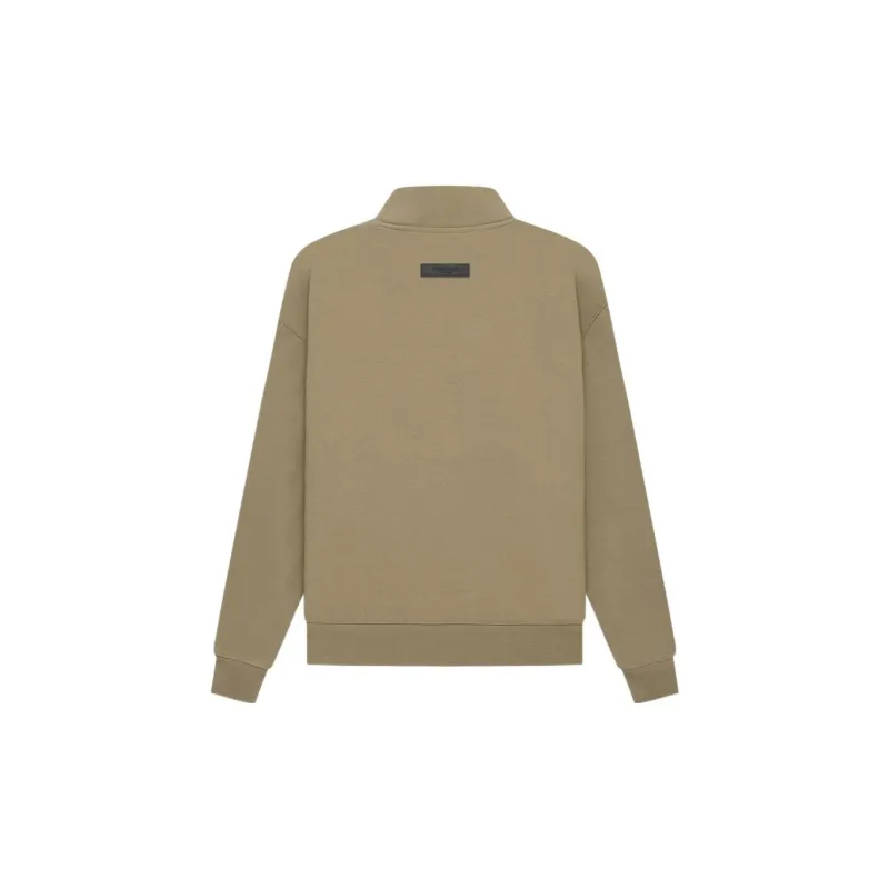 Fear Of God Essentials Women's 1/2 Zip Pullover Oak-1