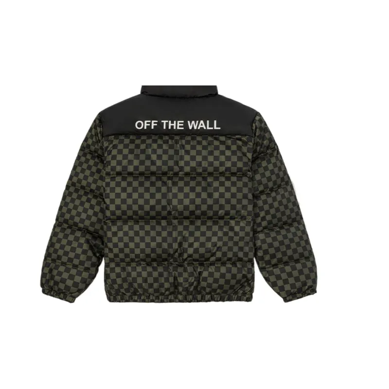 Vans Down Jacket Unisex Green Checkerboard-1