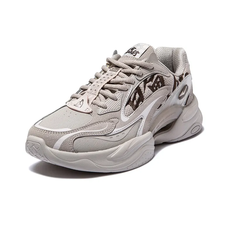Erke Kunlun Five Elements Low-Top Running Shoes Women's Gray-2