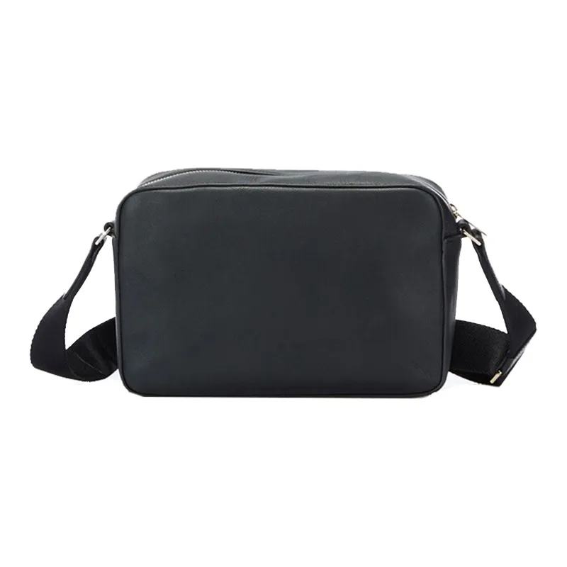 Paul Smith Cow Leather Crossbody Bag Shoulder Bag Men's Black Stripes-2
