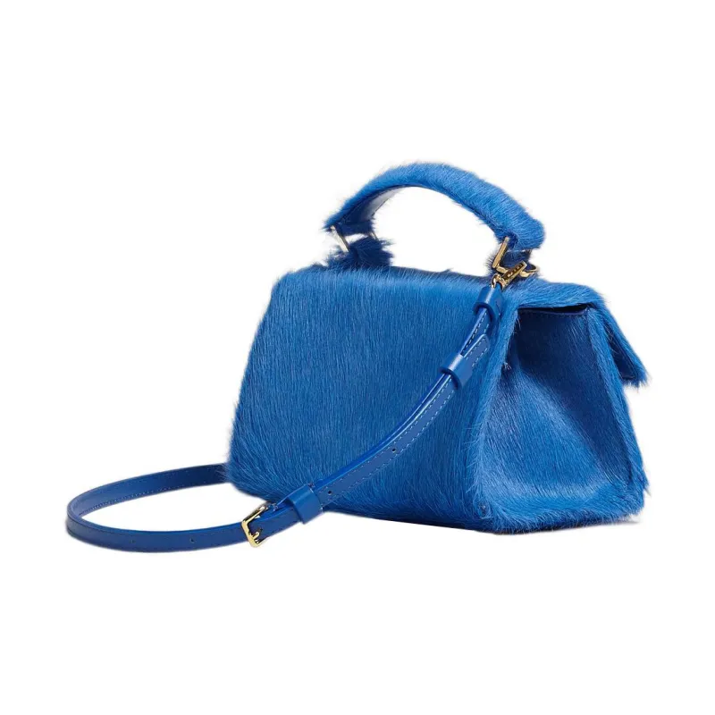 MARNI Calfskin Shoulder Bag Crossbody Bag Handbag Mini Women's Blue-2