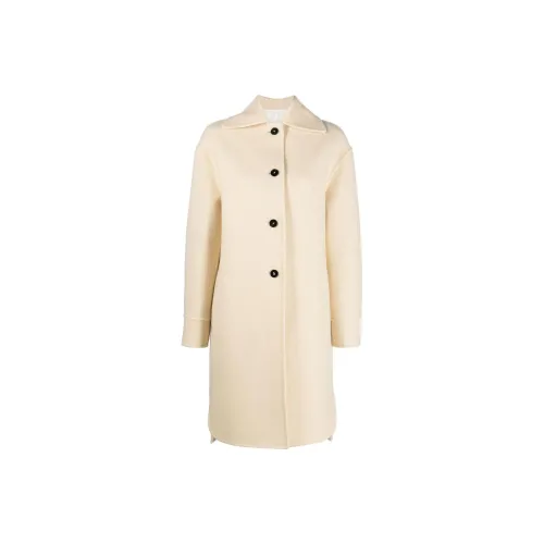 JIL SANDER Single-breasted Virgin Wool Coat