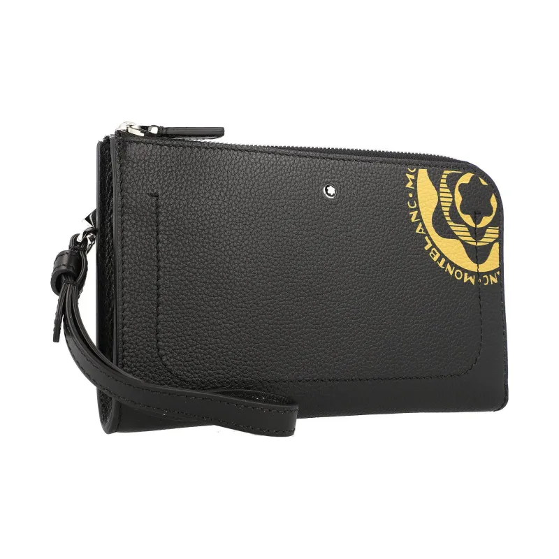 MONTBLANC Meisterstuck Soft Grain Leather Card Holder, Wallet Small Size Unisex Black-1