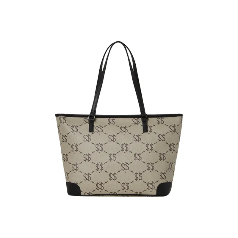 SPRAYGROUND PVC Basket Bag, Tote Bag, Shopping Bag, Handbag Medium Size Unisex Gray-2