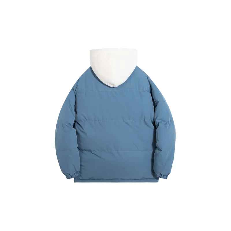 STNW Letter Hooded Loose Fit Thickened And Fleece Lined Puffer Jacket Unisex-13