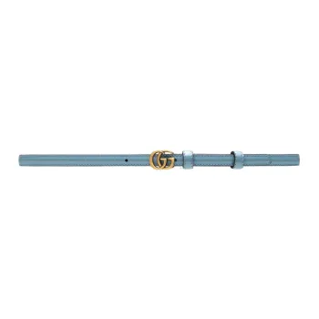 GUCCI Leather Belts Women's Light Blue
