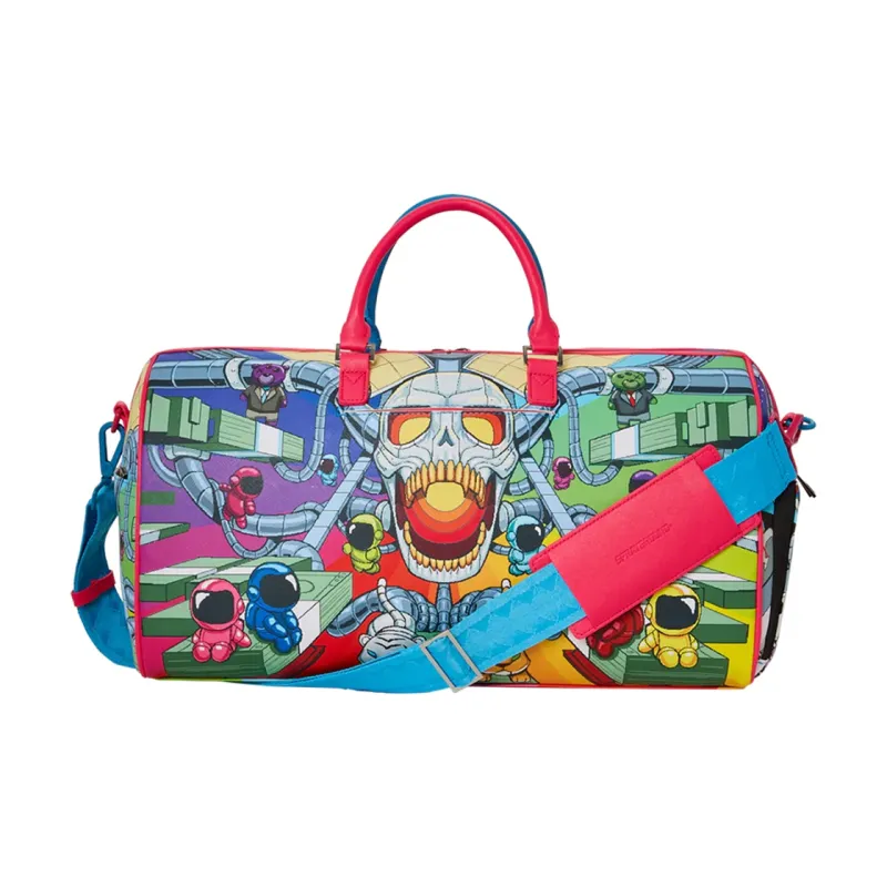 SPRAYGROUND PVC Carry on Bag Travel Bag Handbag Medium Size Unisex Multicolor-3