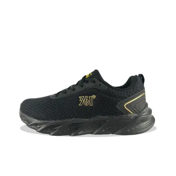 361° Lightweight And Breathable Low Top Running Shoes Men's Black Gold