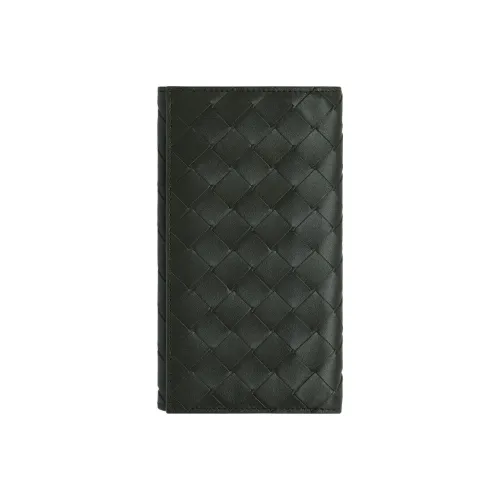 Bottega Veneta Cow Leather Wallet Large Size Men's Field Green/Bubblegum Pink