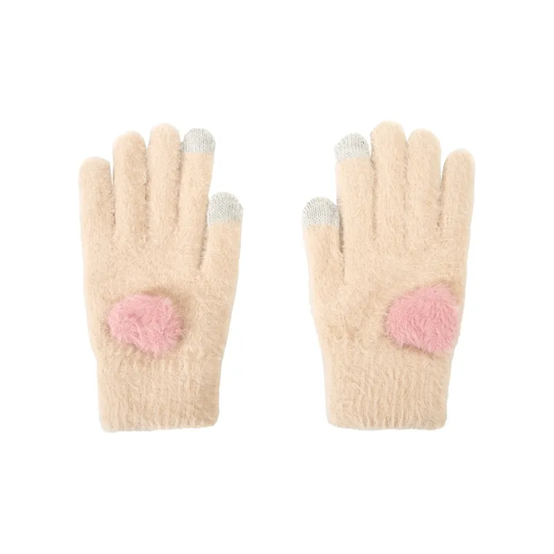 BAIJUAN Knit Gloves Women's-5