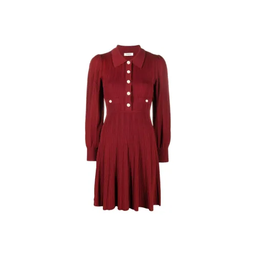 Sandro Long-Sleeved Dresses Women's Red