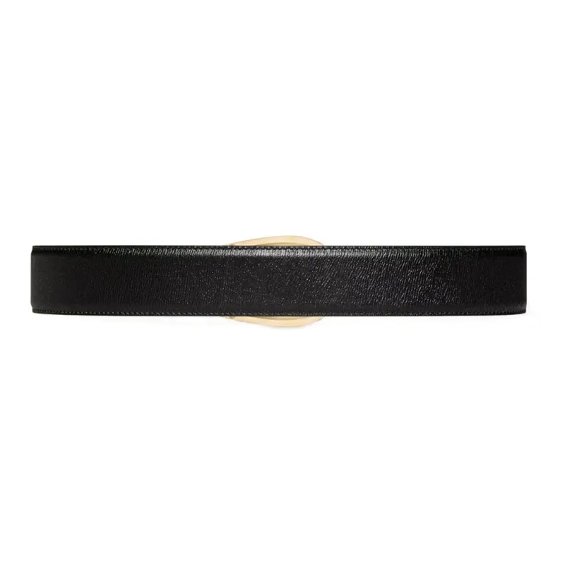 GUCCI Fashion Casual G Smooth Buckle Leather Belts Unisex-1