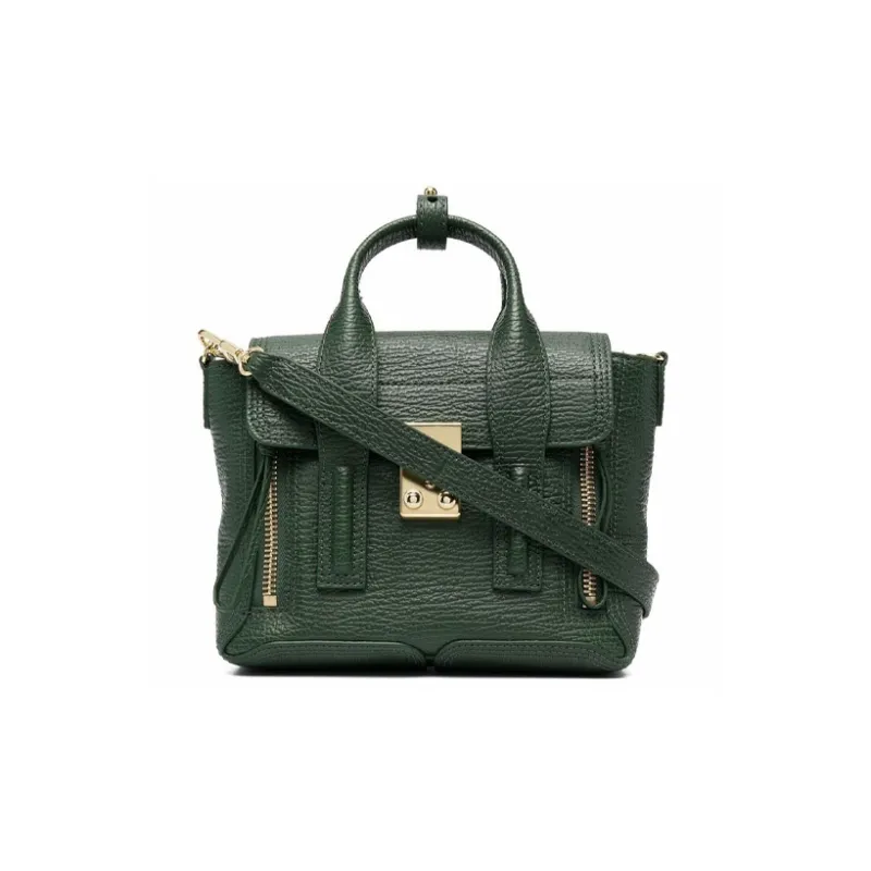 3.1 Phillip Lim Pashli Leather Shoulder Bag Crossbody Bag Handbag Mini Women's Green-0