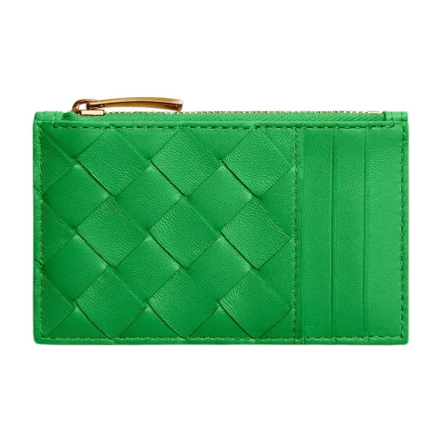 Bottega Veneta Cow Leather Card Holder Women's Green