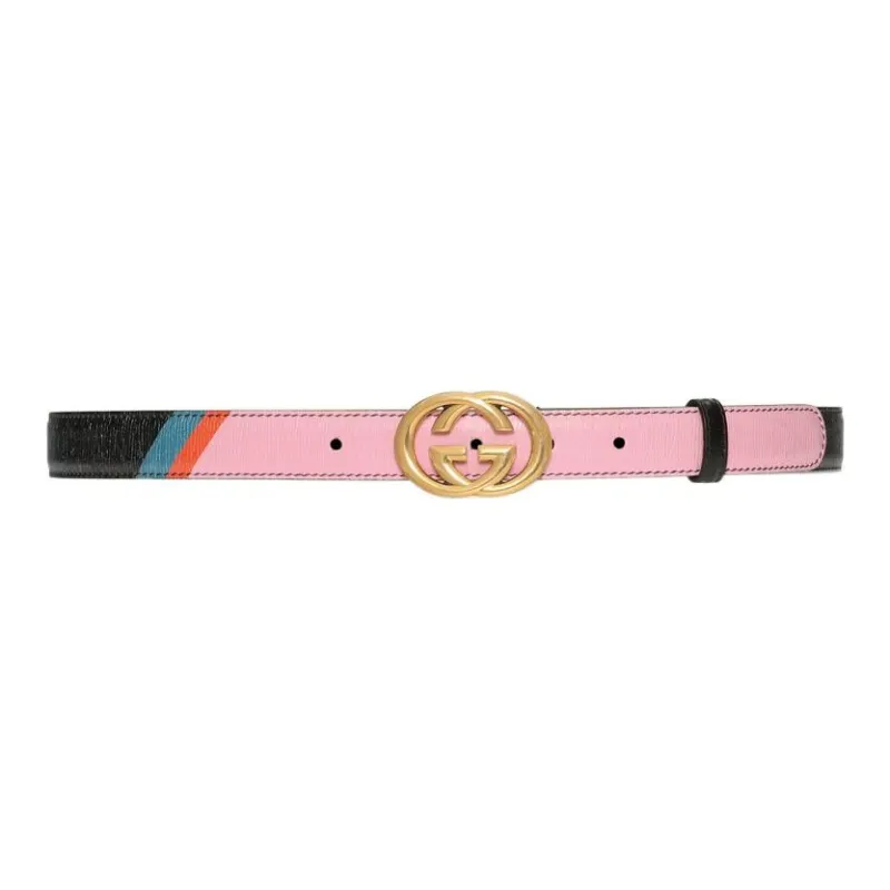 GUCCI Fashion Casual GG Smooth Buckle Women's Width: 2.5cm-0