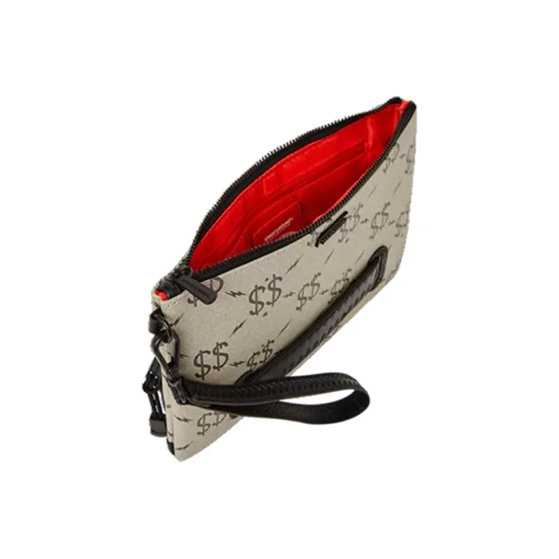 SPRAYGROUND PVC Handheld Bag Clutch Unisex Gray-3