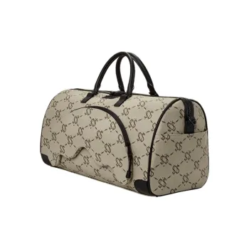 SPRAYGROUND PVC Carry on Bag Travel Bag Handbag Unisex Gray