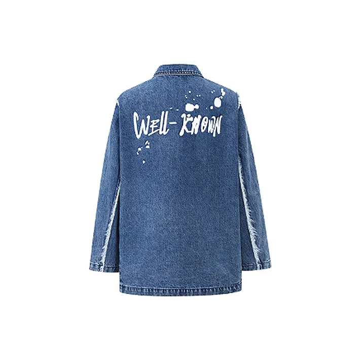 MacyMccoy Loose Fit Denim Jacket Women's Blue-1